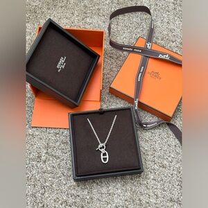 📌SOLD ON OTHER WEBSITE. Hermès - Chaine D’Ancre Pendant Necklace